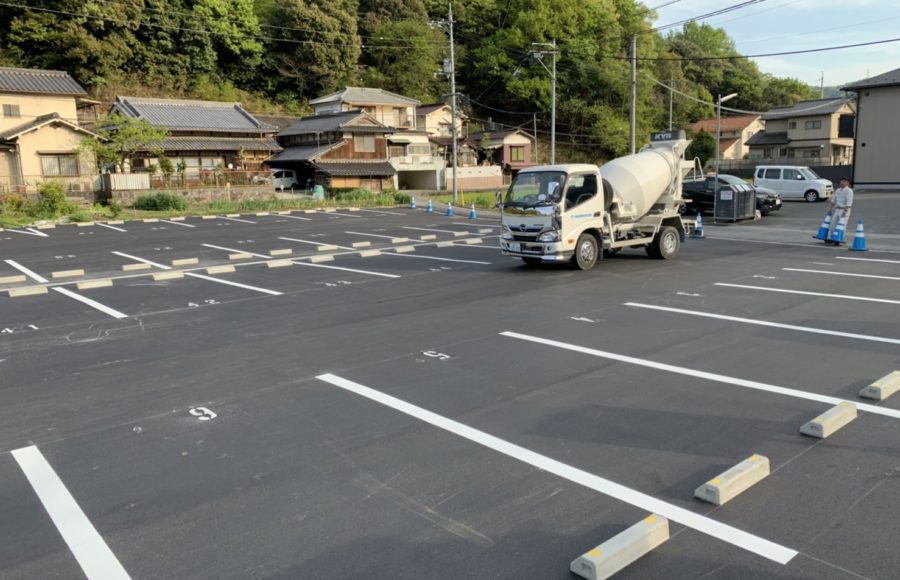 写真：海田町駐車場新設工事