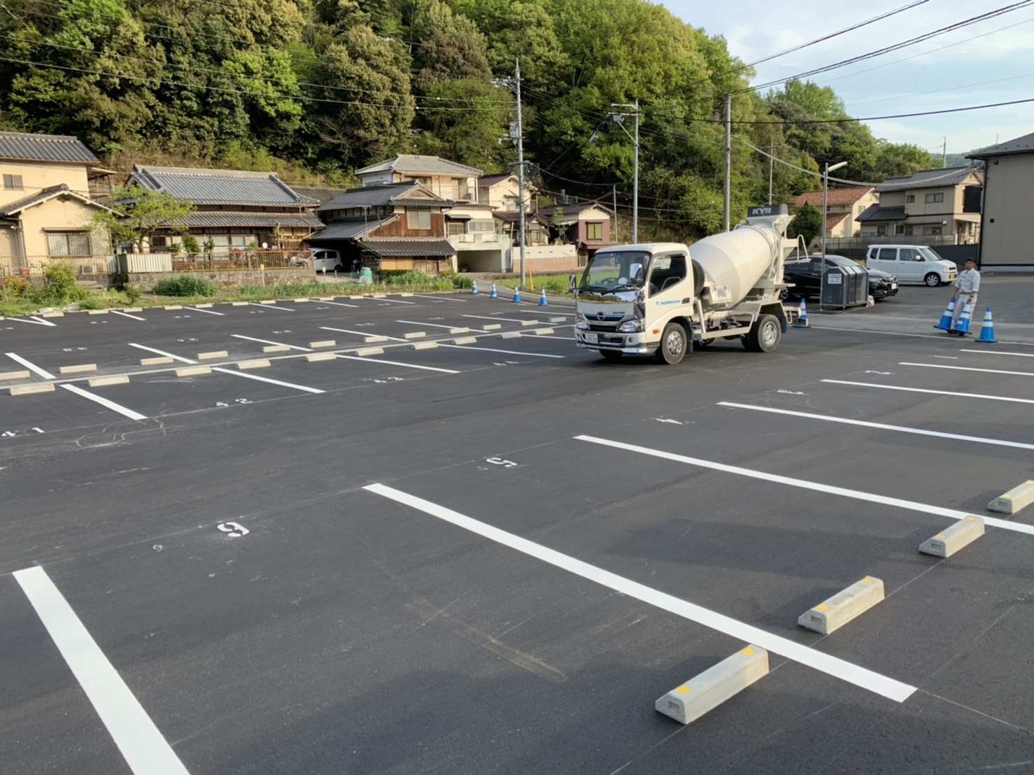 写真：海田町駐車場新設工事